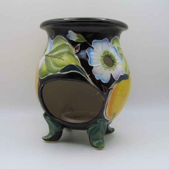 J McCall Blue Sky Corp 2004 Pear and Floral Wax Burner Mint Condition - Picture 2 of 3